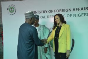 Read more about the article DG IPCR Joins Permanent Secretary, Others To Receive New Minister, H.E. Amb. Bianca Odumegwu-Ojukwu